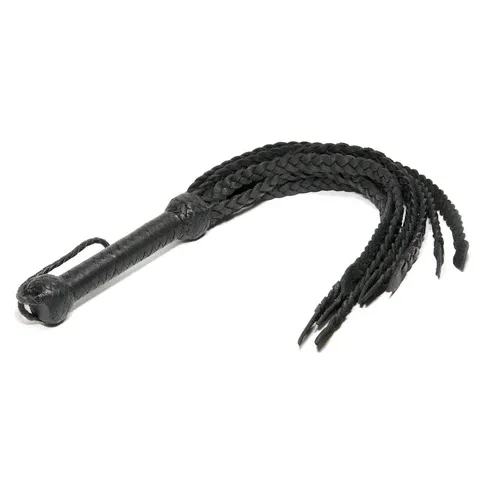 5136 Flat Braided Flogger Black