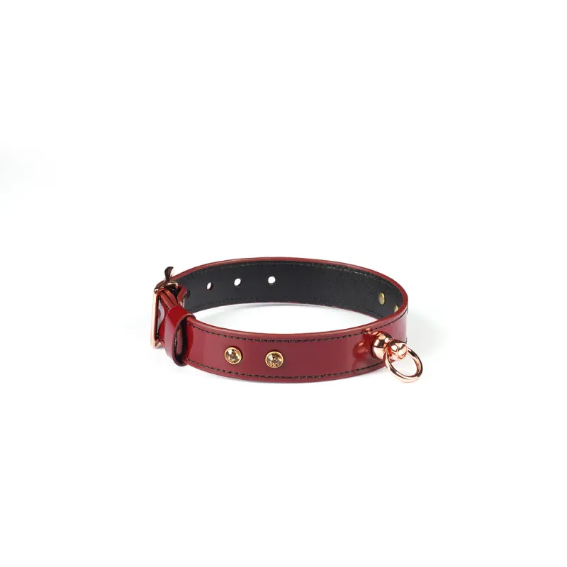CL-80941BG O-Ring Choker Burgundy