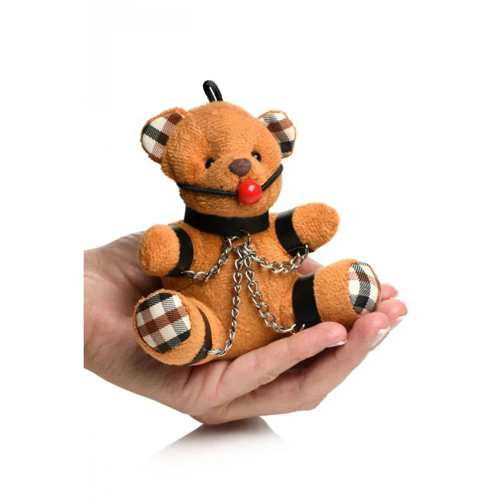 XRAH118 Gagged Bondage Bear Keychain