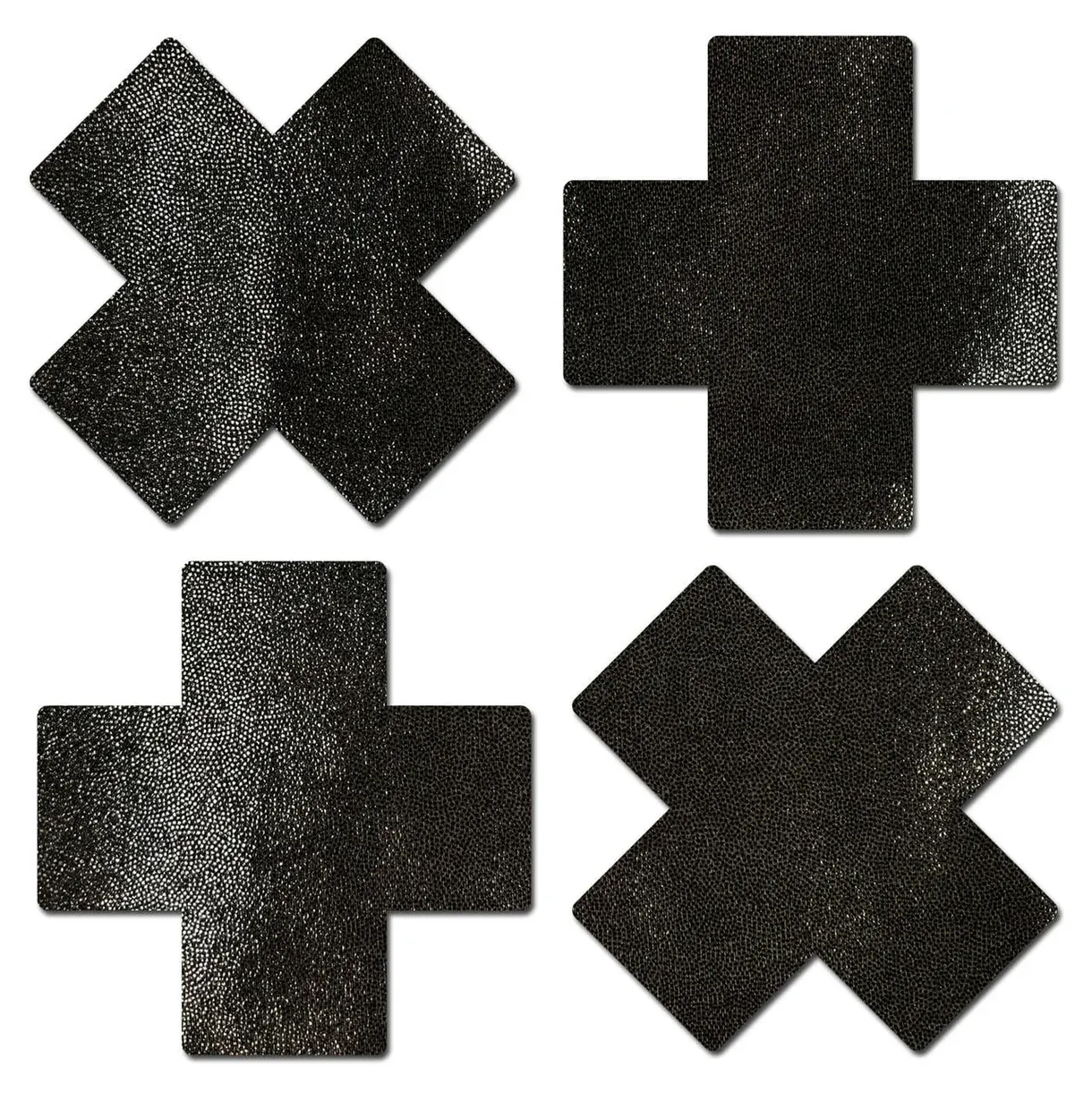 PTPET 2pc Black Glitter Pasties