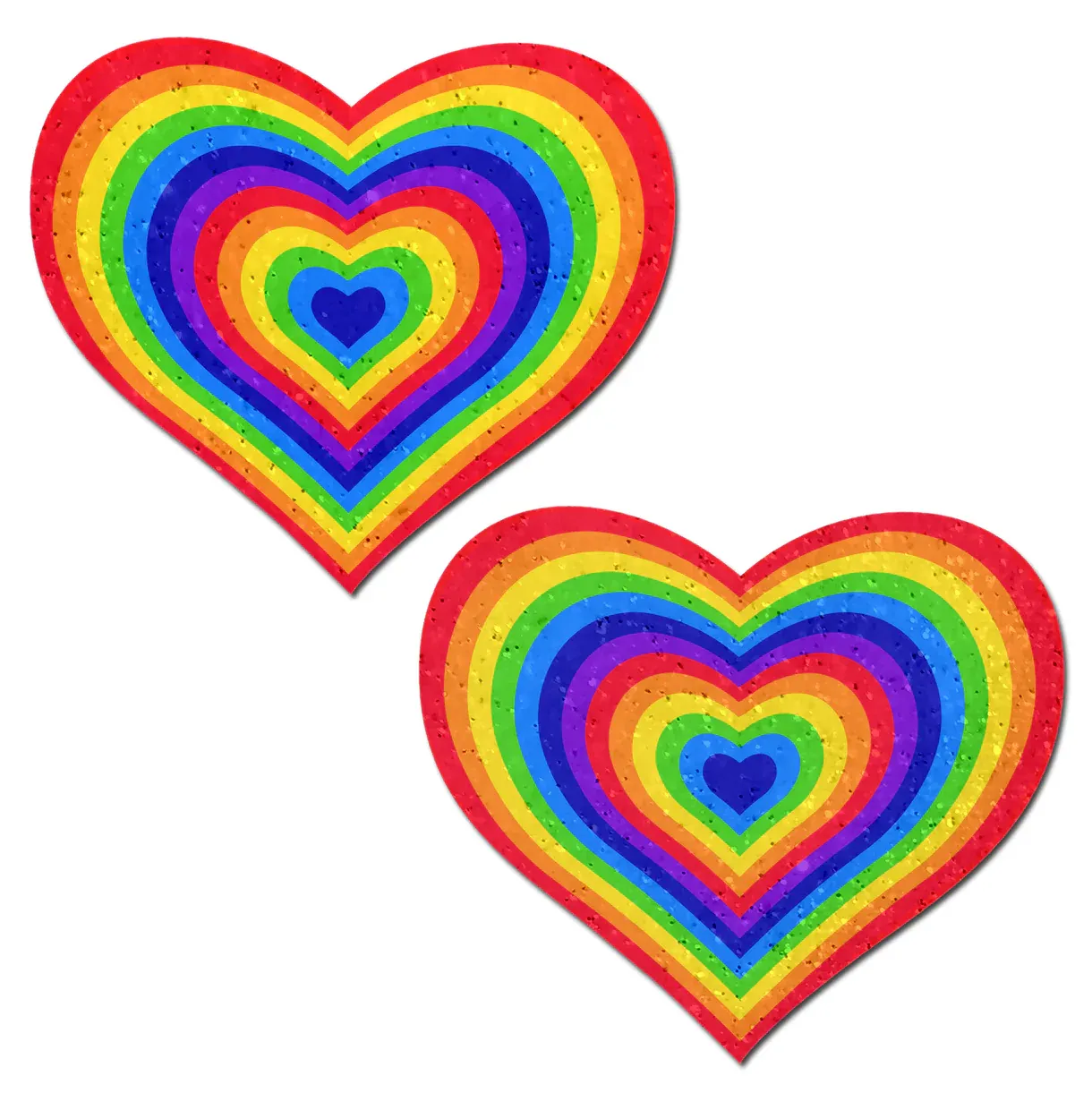 PTHRT Rainbow Velvet Heart Pasties