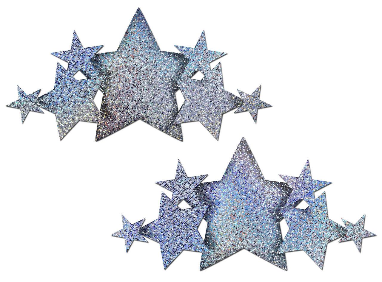 PTDEM-STR Silver Stars Breast Cover