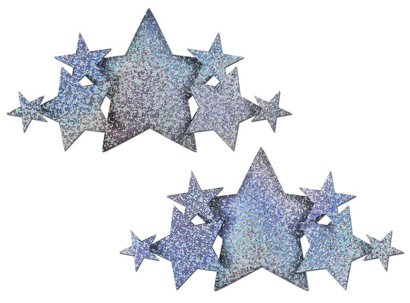 PTDEM-STR Silver Stars Breast Cover