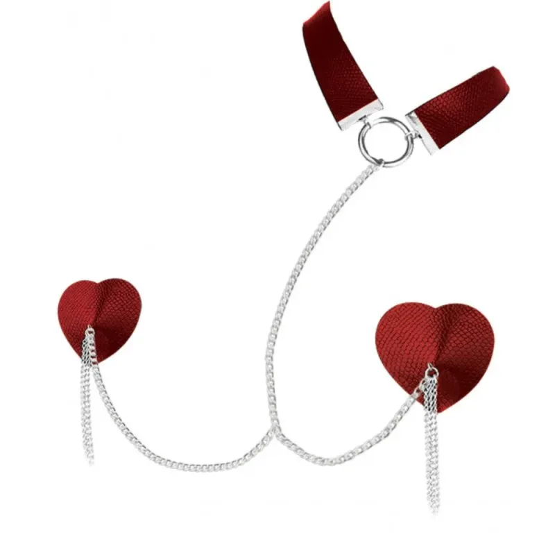 HP3462 Pasties W/ Collar Red