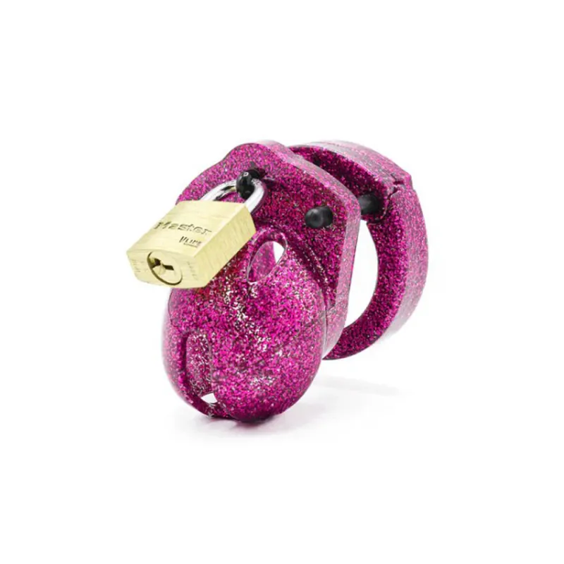 CBX-6000S Cock Cage Kit Purple Glitter