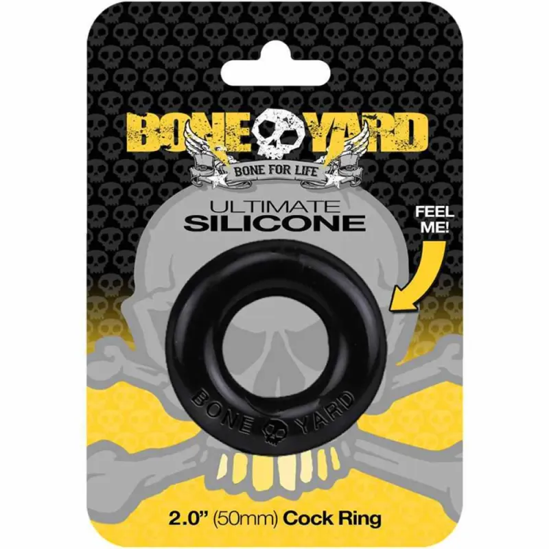 C1R-BY0450 Ultimate Silicone Cock Ring Black
