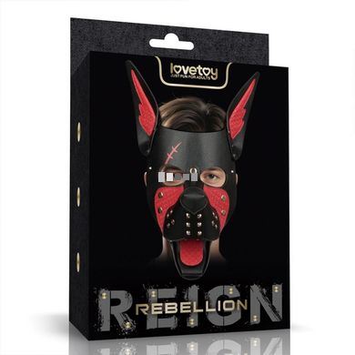 LV766009 Scarred Alpha Pup Mask Black/Red