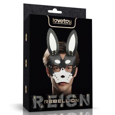 LV766001 Rebel Bunny Mask Black/White
