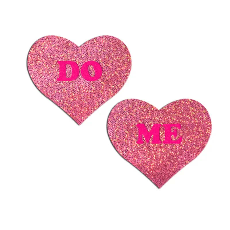 PTHRT-DM-GLT-PK Do Me Pasties Pink