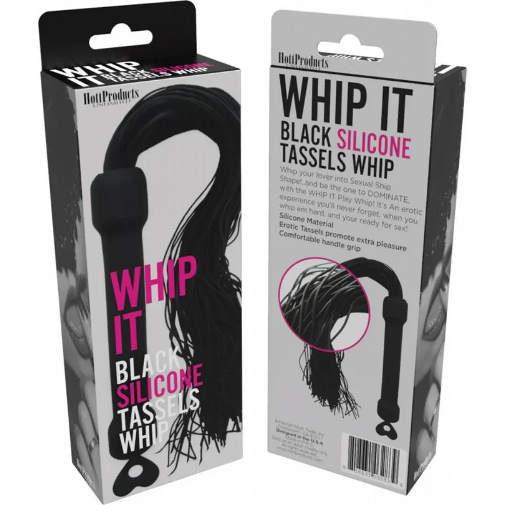 HP3283 Silicone Tassel Whip Black