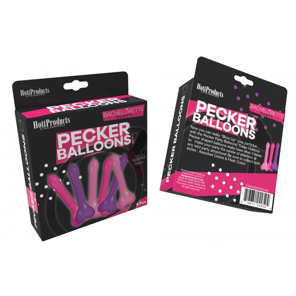 HP2959 Pecker Ballons Assorted