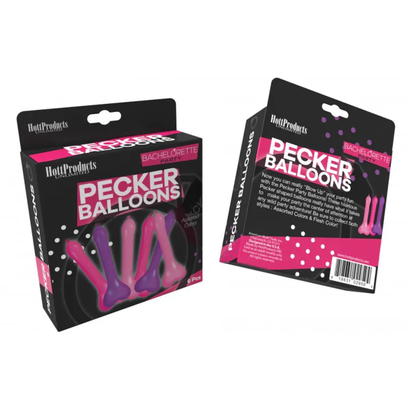 HP2959 Pecker Ballons Assorted