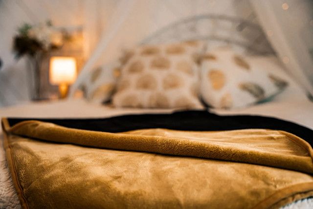 WaterProof Blanket Regular Size Gold/Black