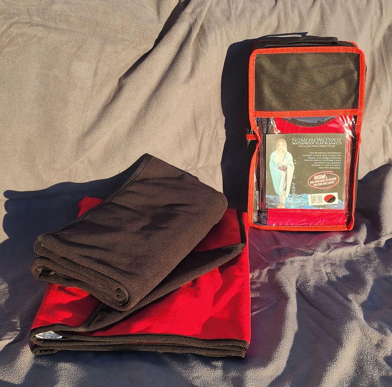 NMWS Blanket Mini Size Red/Black 2 pack