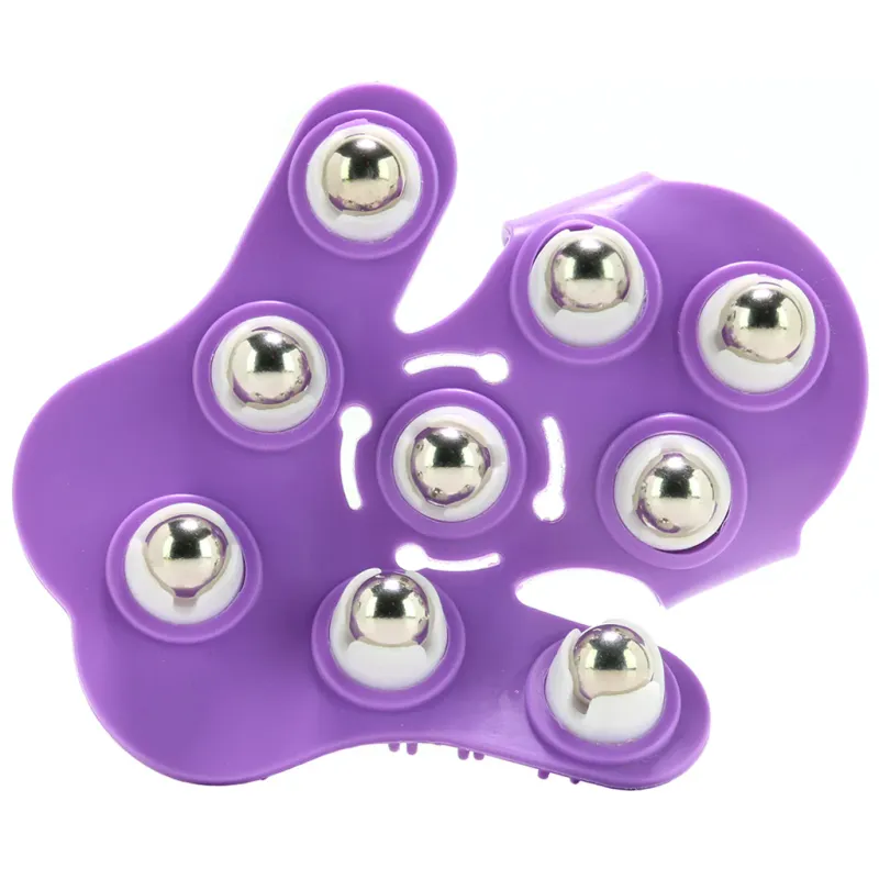 DEEVA-008873 Massage Roller Glove Purple