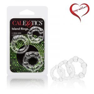 SE1429 Silicone Island Rings, Color: Clear
