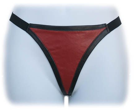 4015-red G-String W/ Trim Red/Black O/S