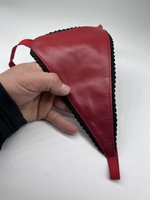4479-49 Lamb Skin G-String Red O/S