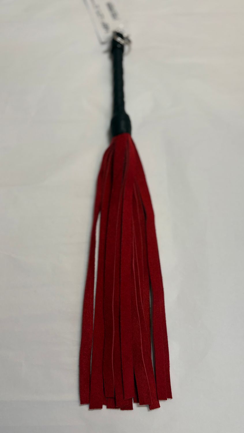 K-SUEDE-1216 Suede Flogger 16&quot; Red