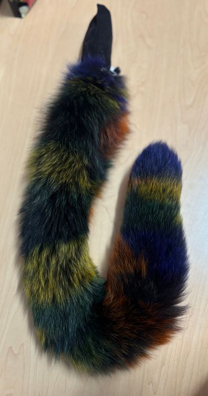 FFT-28-Multi 28-30&quot; Fox Tail Steel Medium Multi/Black
