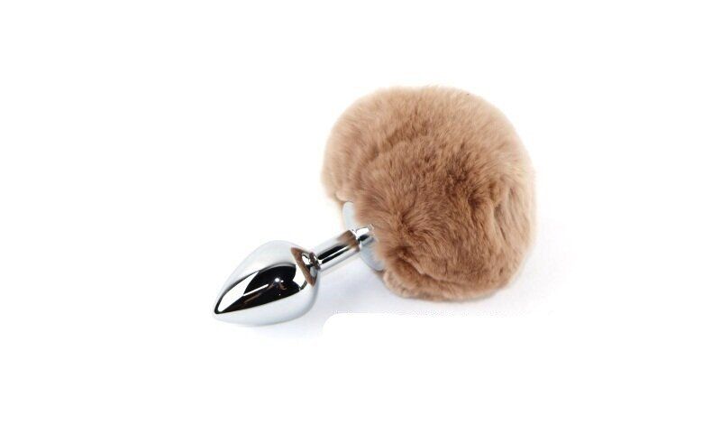 BTJ-TAN-2 Tan Bunny Tail Steel Medium