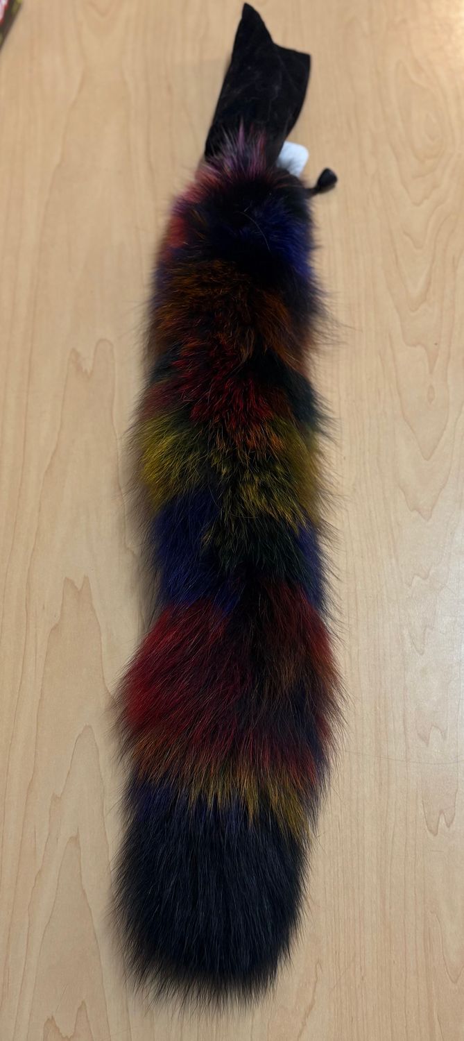 FF-20-Mult-21 18-20&quot; Fox Tail Steel Medium Multicolor