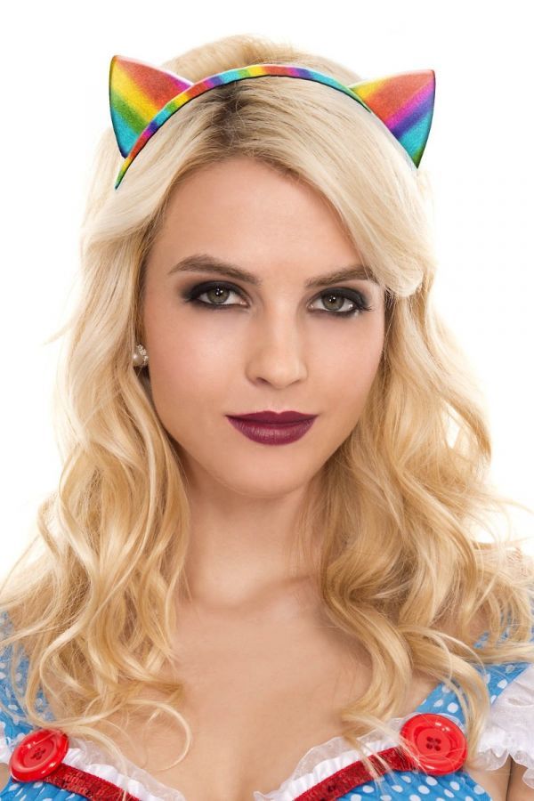 ML71025 Cat Headband Rainbow O/S