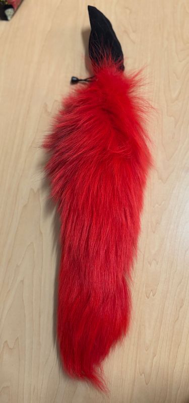 PL-PFT-703 14-17&quot; Fox Tail Fire Red Steel Small