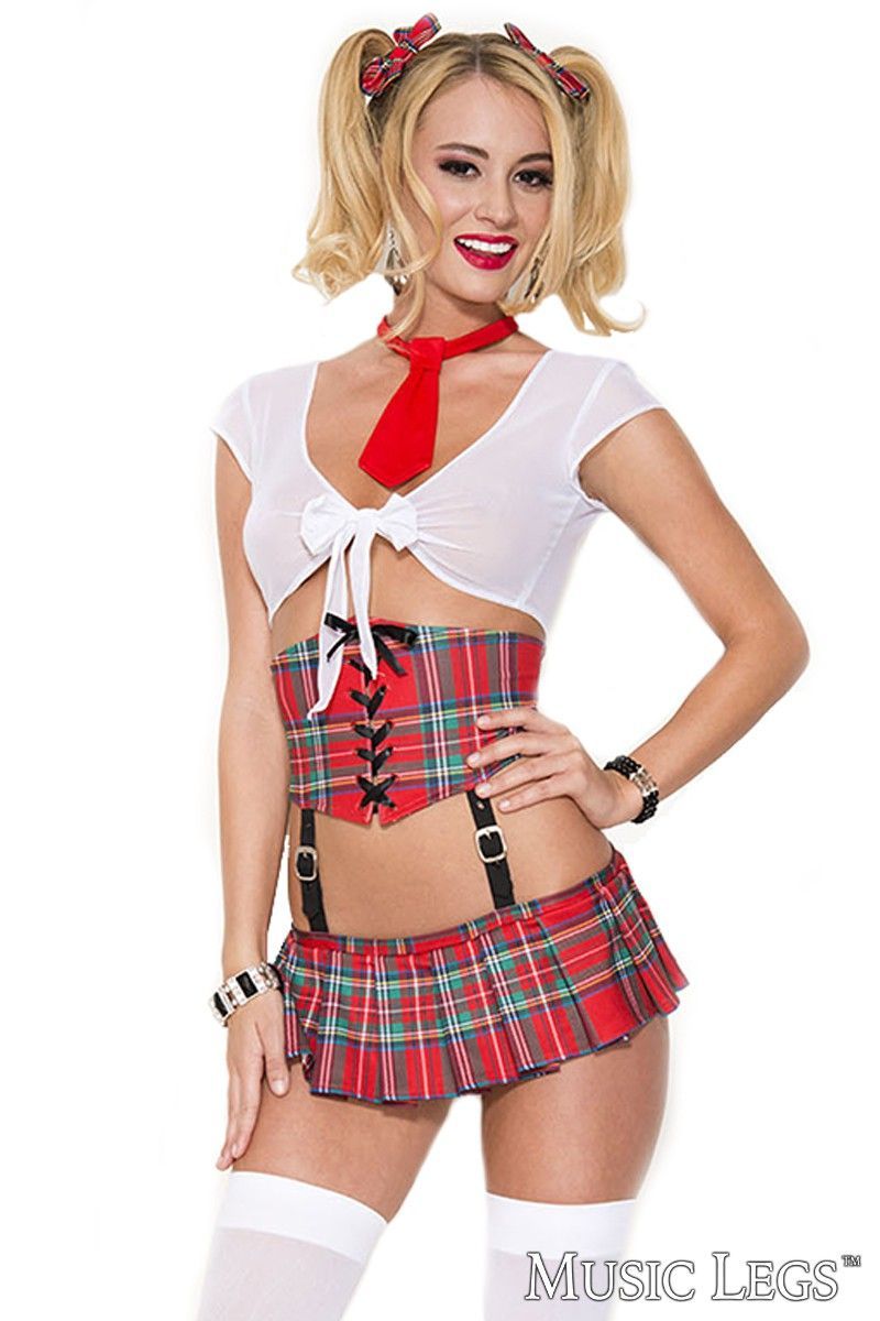 ML70520 Spicy School Girl Set Plaid O/S