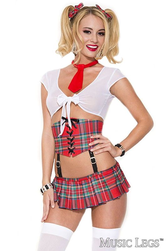 ML70520 Spicy School Girl Set Plaid O/S