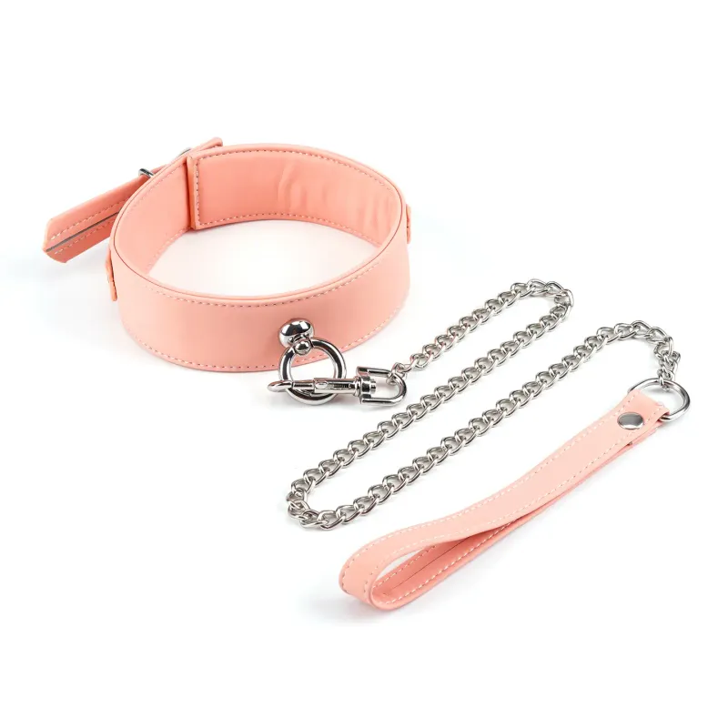 OGS-03 Dark Pink Collar w/ Leash