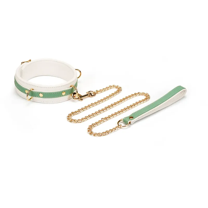 CL-80557LG White/ Green Collar