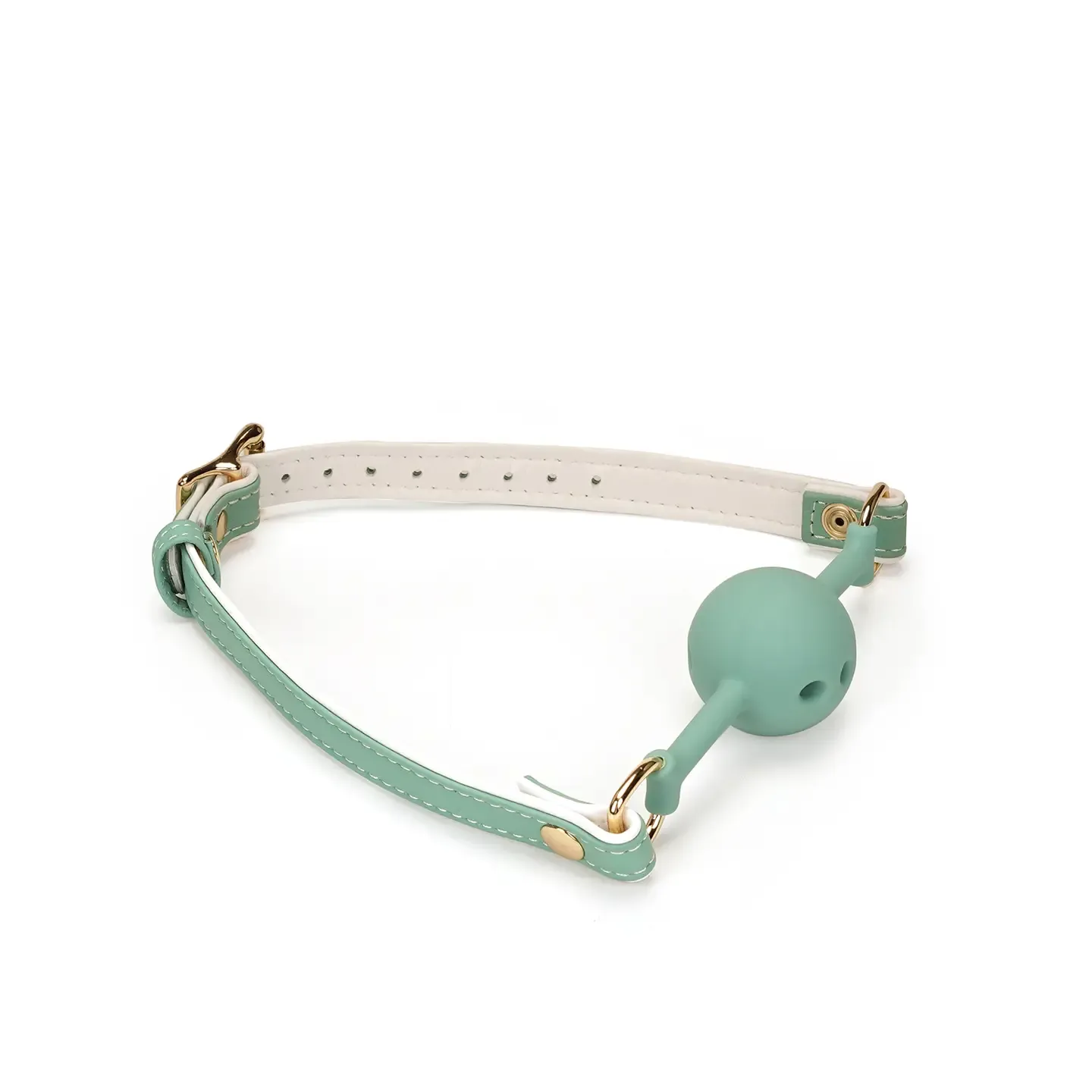 GA-80554LG White/ Green Ball Gag