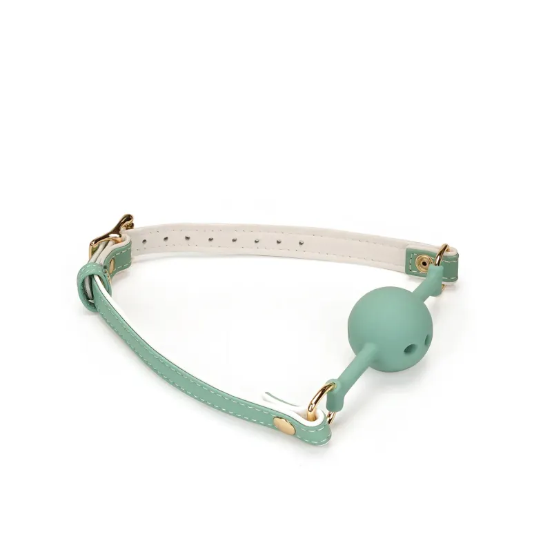 GA-80554LG White/ Green Ball Gag