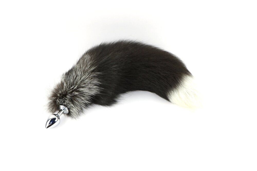 PL-NFT-705 14-17&quot; Silver Fox Tail Detach Small