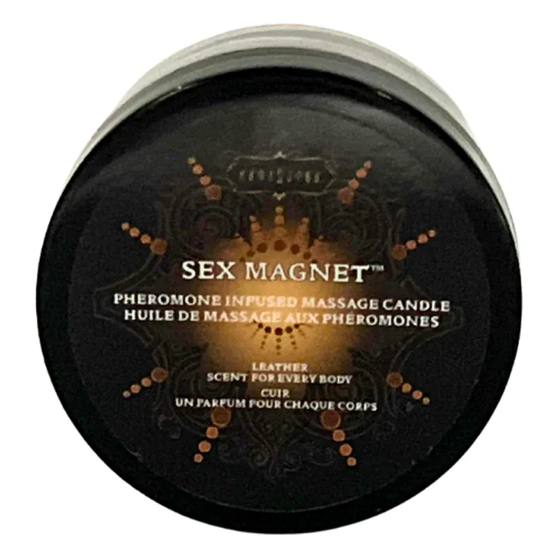 K984 Sex Magnet Pheromone Leather Massage Candle 1.7oz
