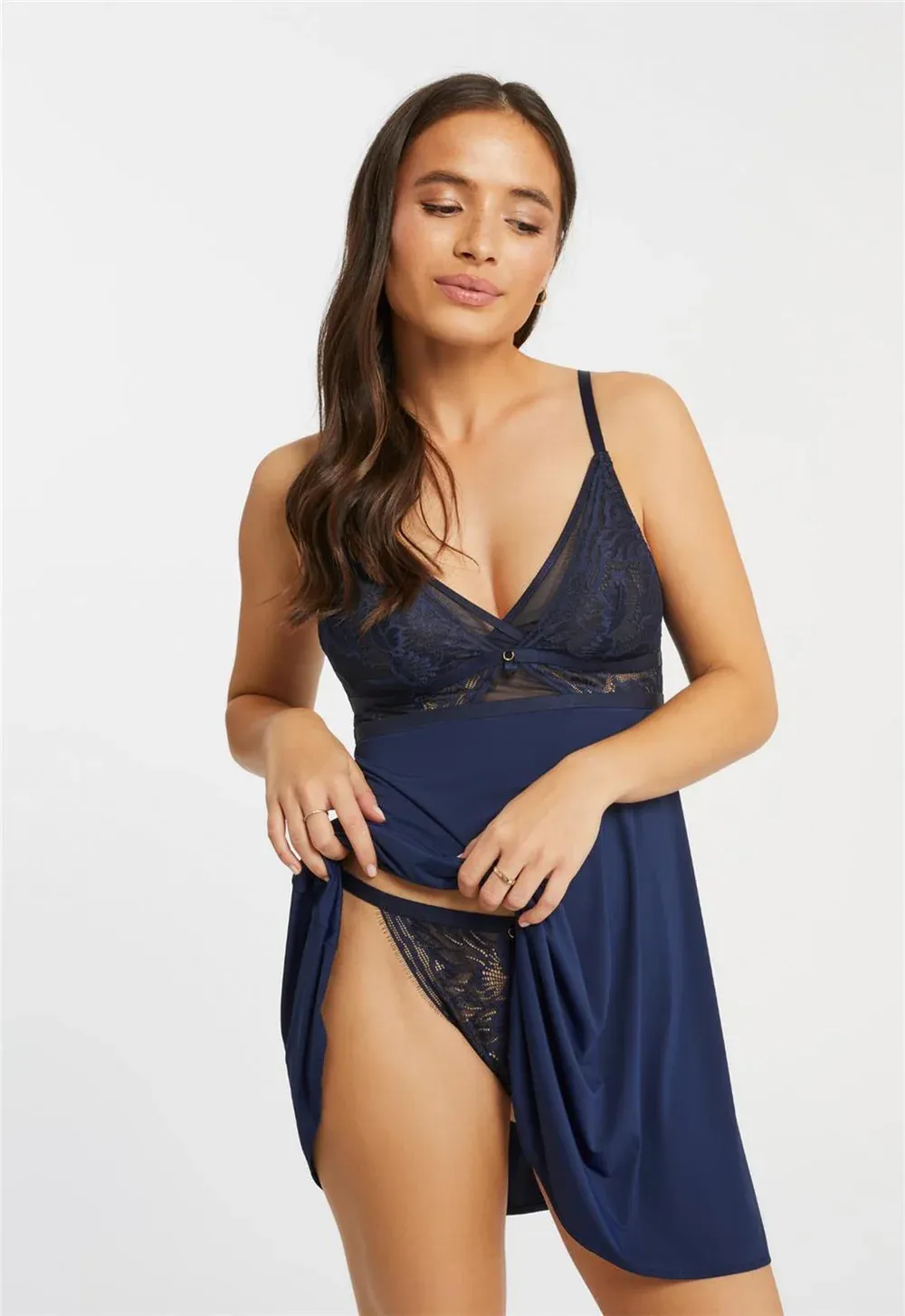 9568 Botanical Chemise Set