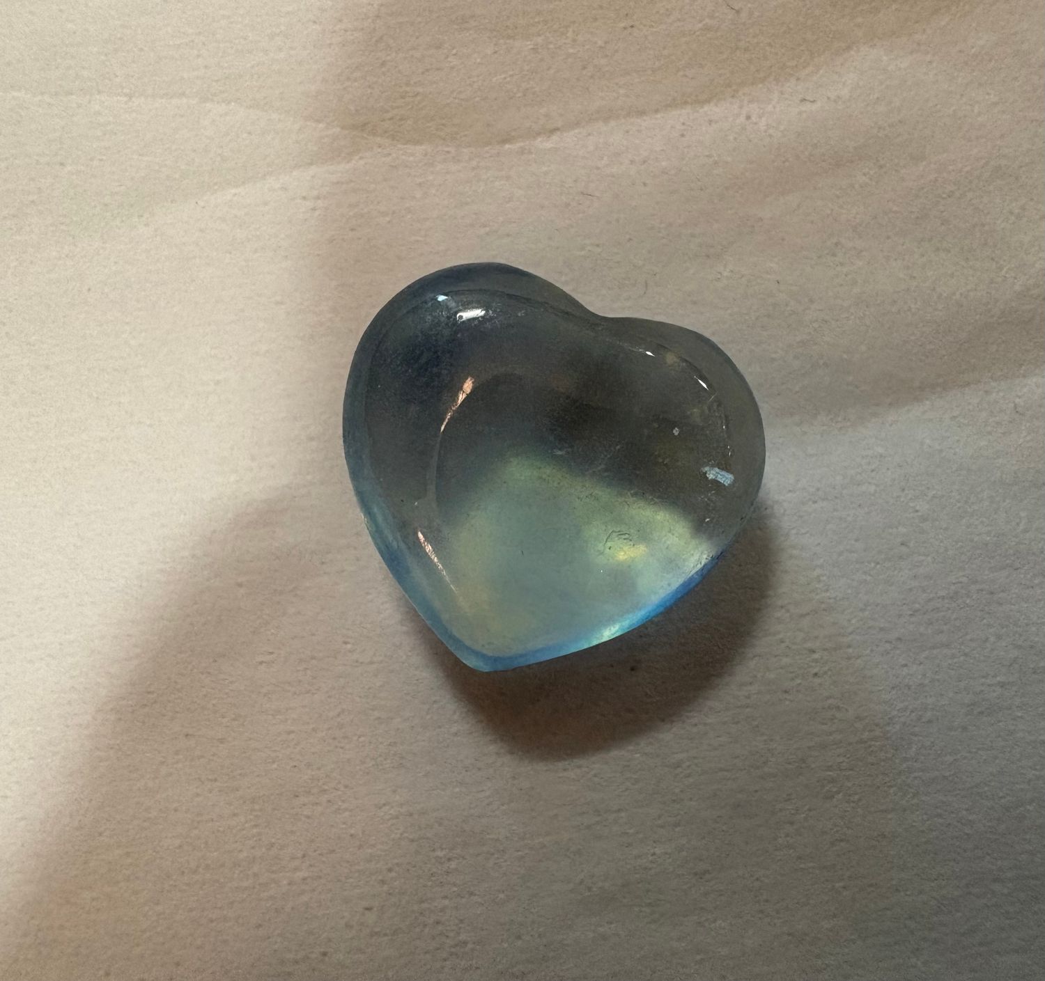 Aquamarine Heart Tiny