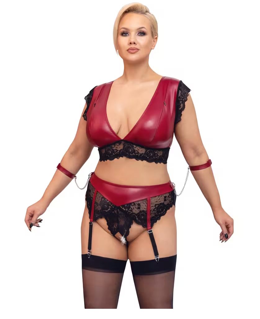 22142103081 Pleather 2pc Set