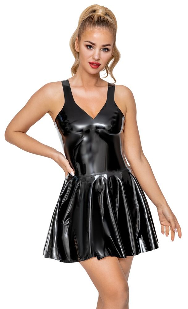 29012931041 Latex Skater Dress