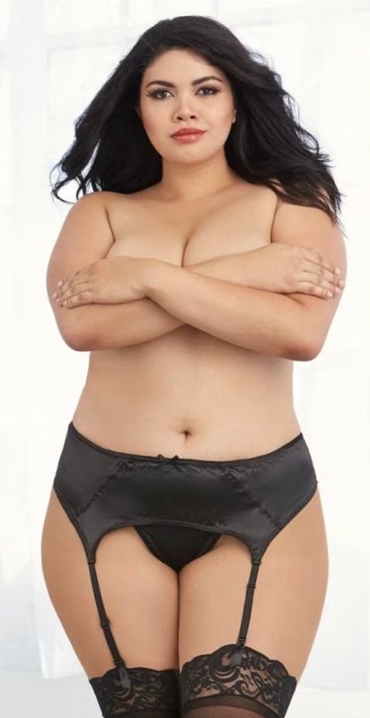 DG9382 Garter Belt Black O/S