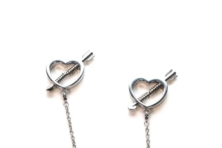 NC-022 Heart Clamps W/ Chain