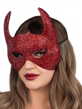 LA-A2893 Rhinestone Devil Mask