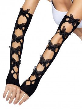 LA-2674 Butterfly Cut Out Arm Warmers