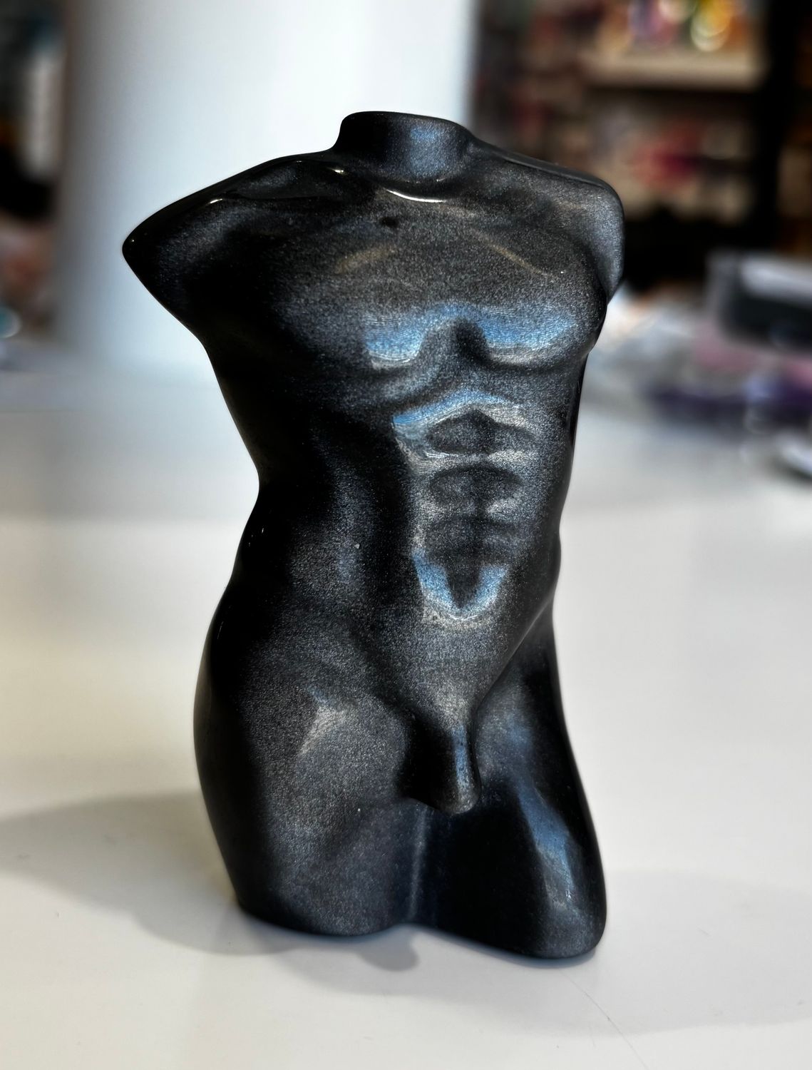 Silver Obsidian Male Body