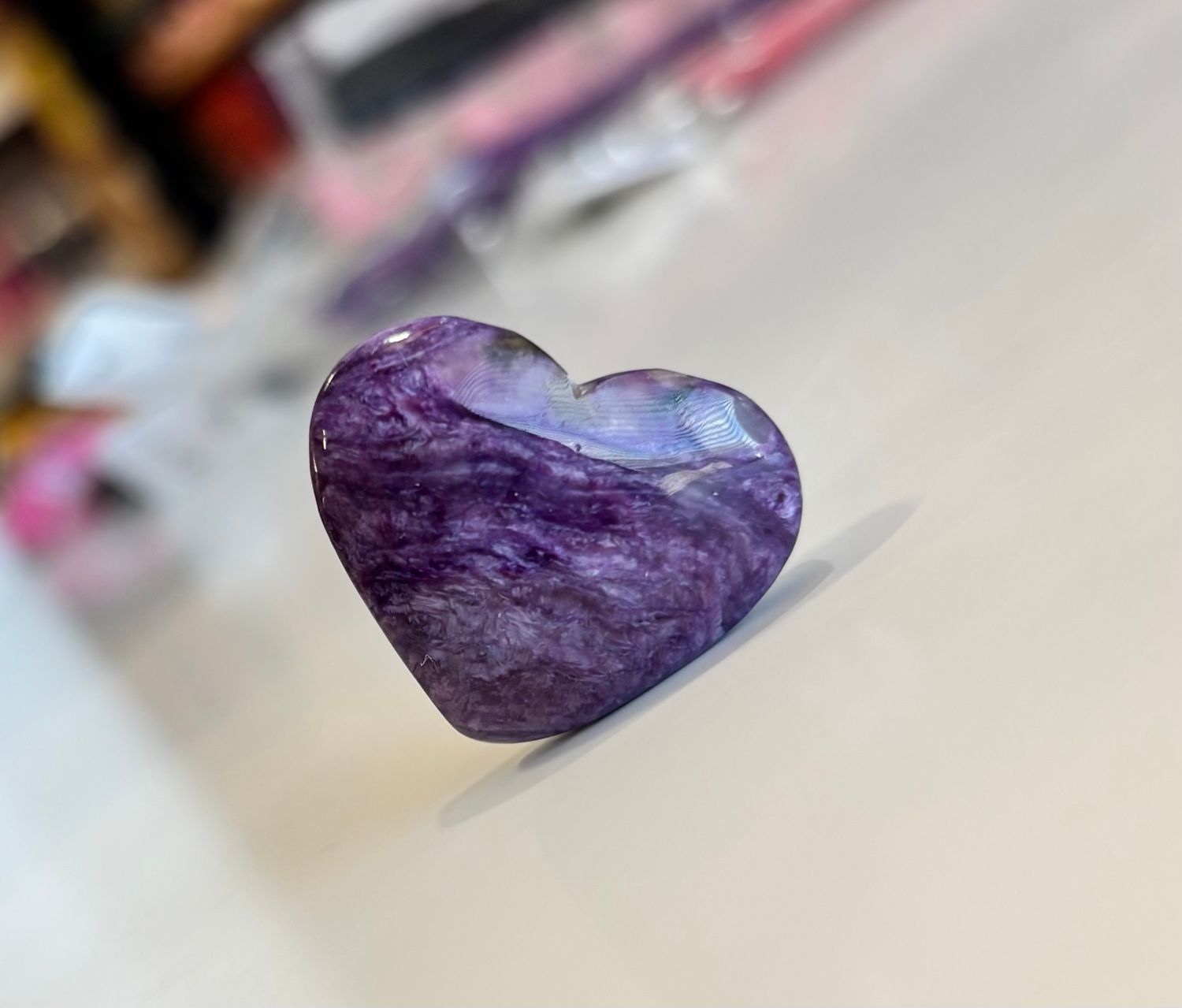 Charoite Heart Purple
