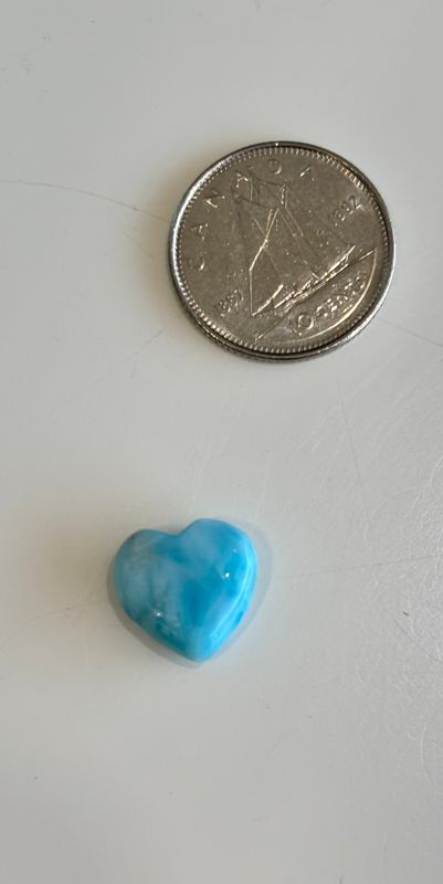 Larimar Heart Tiny
