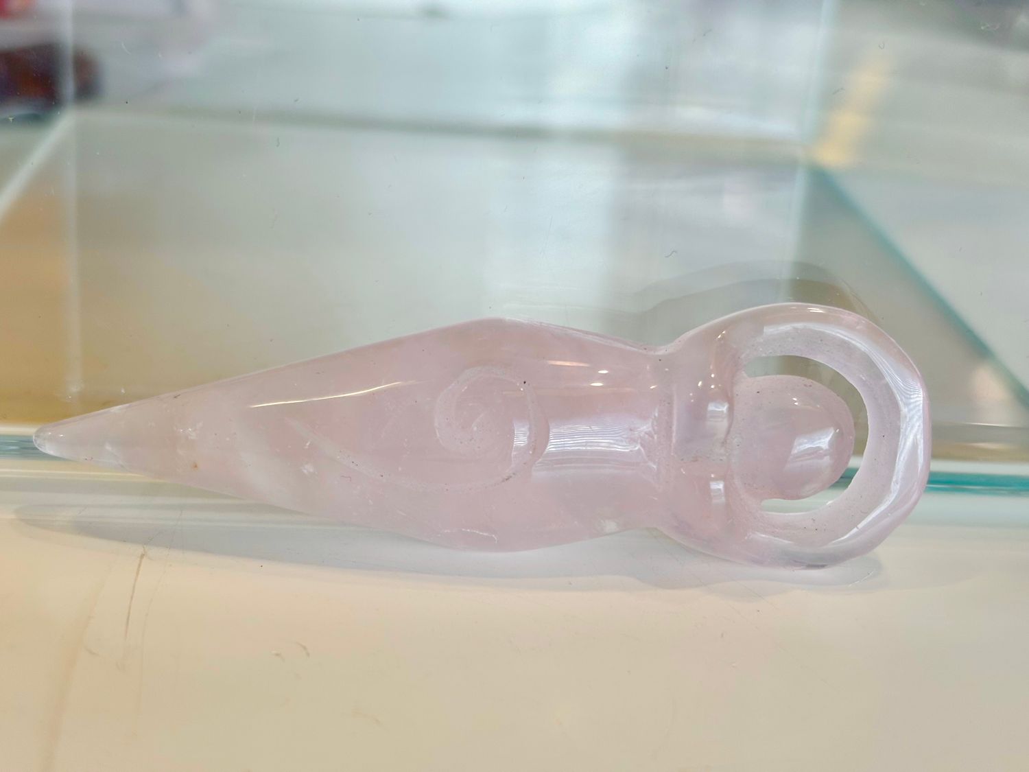 Rose Quartz Pointy Goddess