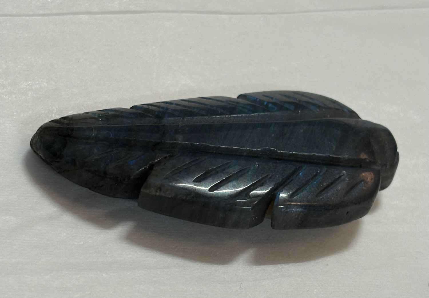 Labradorite Feather Carving
