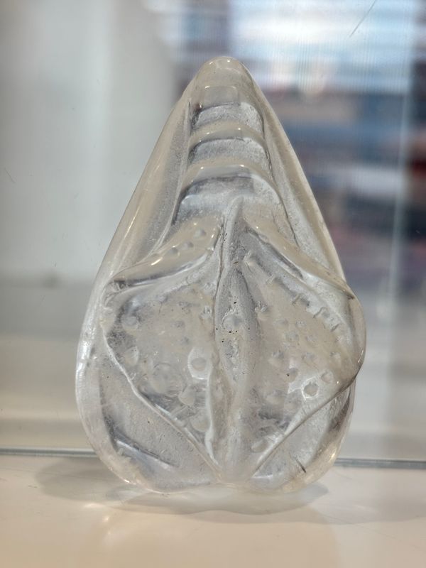 Clear Quartz Vulva Carving